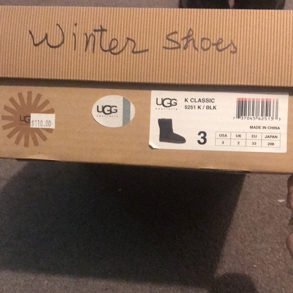 Black Ugg Boots K Classic - Picture 6 of 6